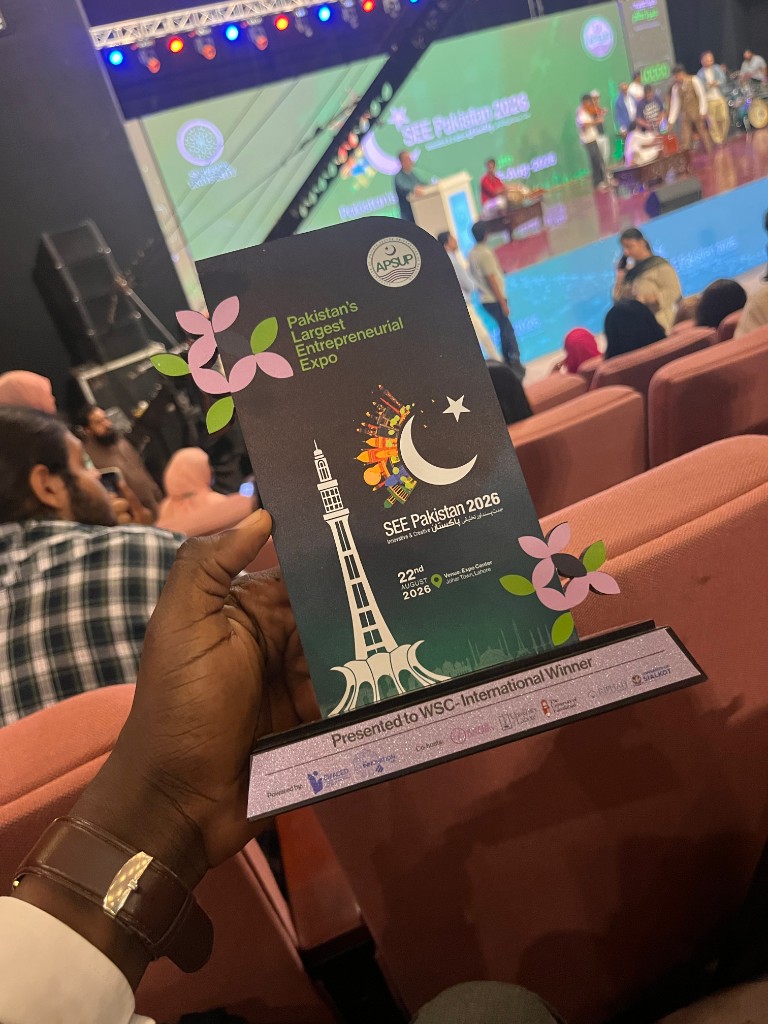 SEE Pakistan 2026 international winner plaque